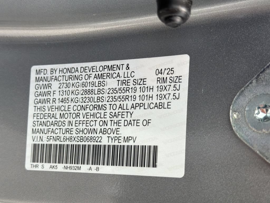 Used 2025 Honda Odyssey Touring image 35