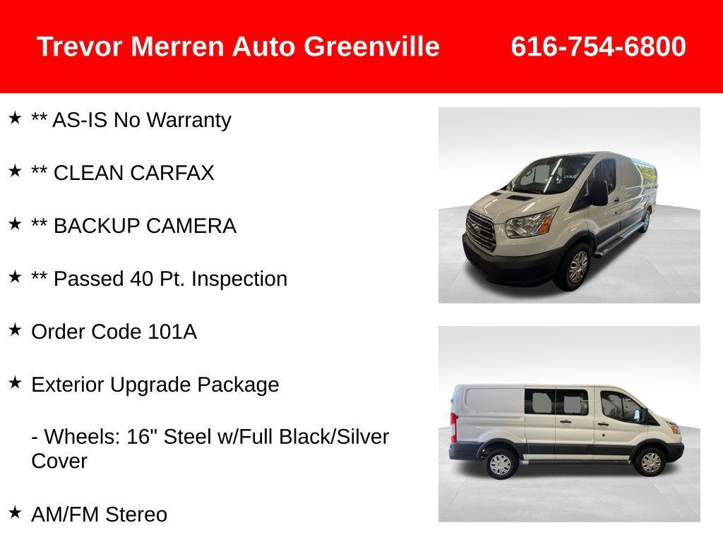 Used 2016 Ford Transit 250 130 Low Roof w/ Exterior Upgrade Package RWD image 8