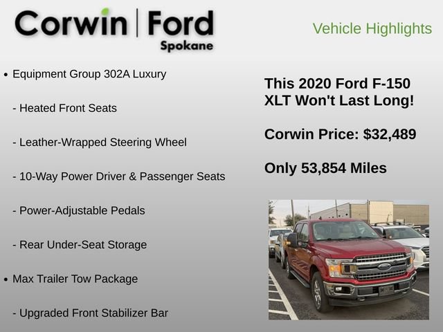 Used 2020 Ford F150 XLT w/ Equipment Group 302A Luxury AWD/4WD image 12