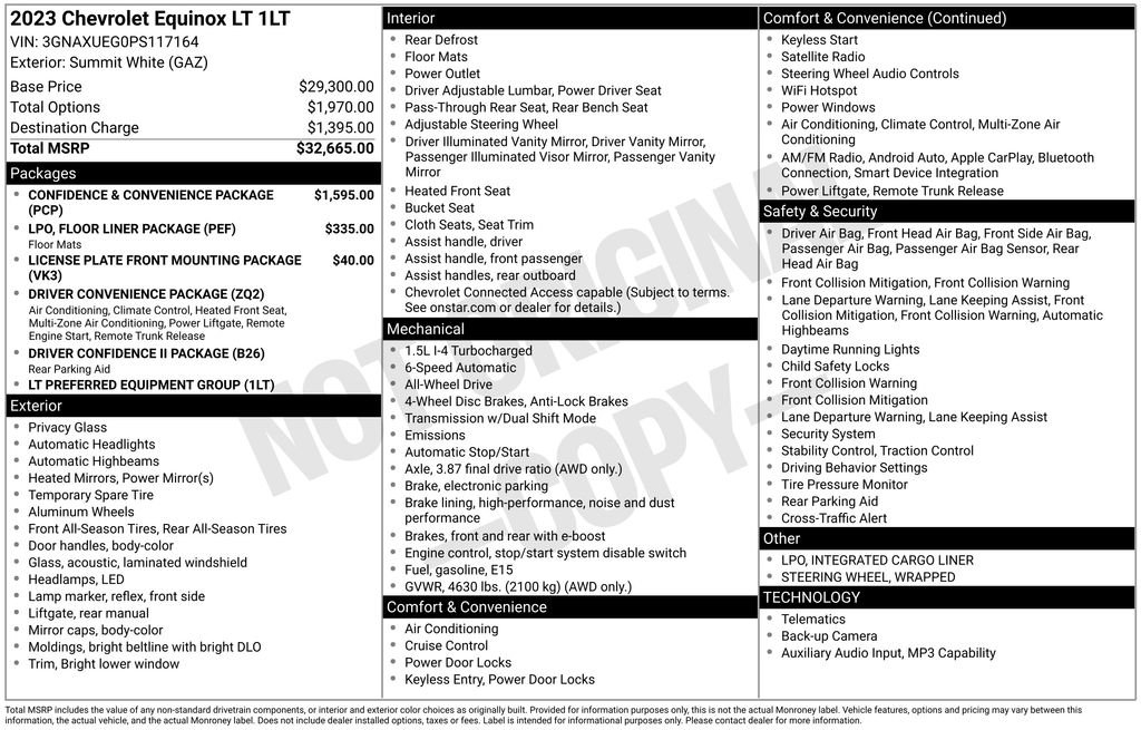 Used 2023 Chevrolet Equinox LT AWD/4WD image 7