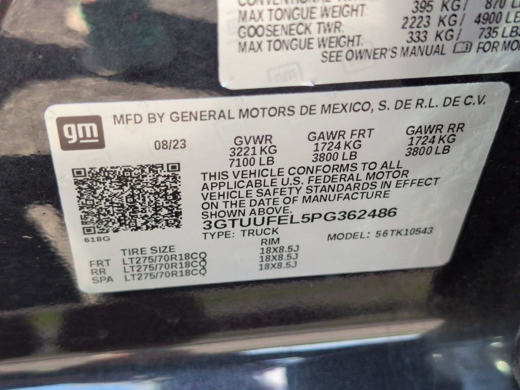 Used 2023 GMC Sierra 1500 AT4X AWD/4WD image 32