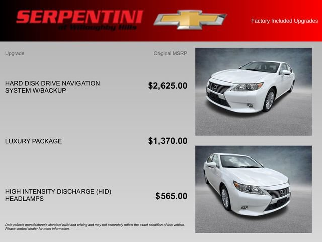 Used 2014 Lexus ES 350 w/ Luxury Package FWD image 4