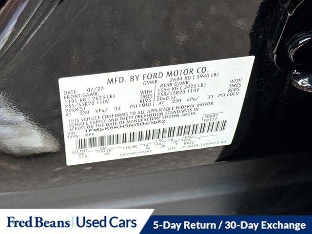 Used 2022 Ford Explorer ST-Line w/ Class IV Trailer Tow Package image 37