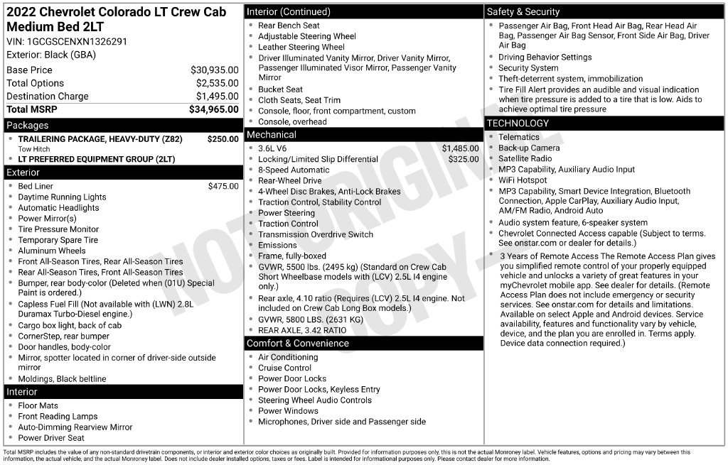 Used 2022 Chevrolet Colorado LT RWD image 6