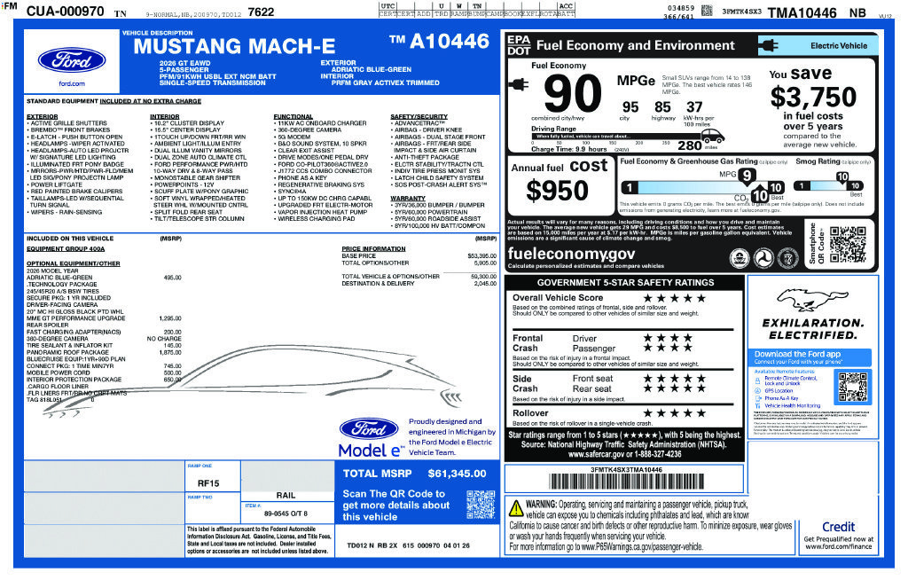 Certified 2026 Ford Mustang Mach-E GT AWD/4WD image 9