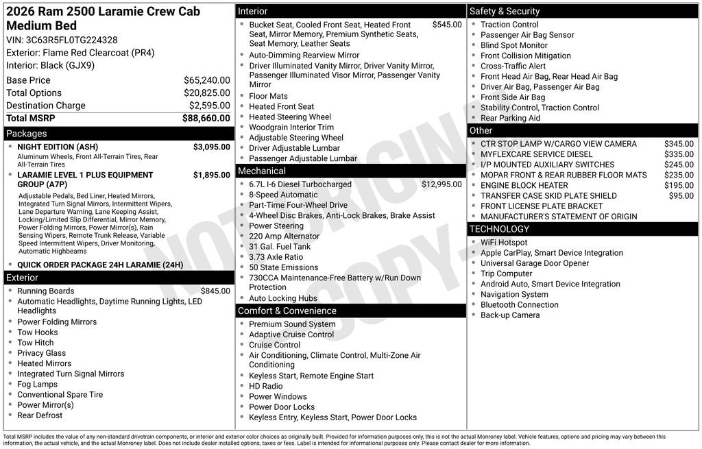 New 2026 RAM 2500 Laramie w/ Night Edition image 36
