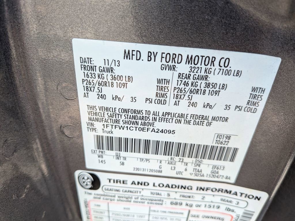 Used 2014 Ford F150 FX2 w/ Equipment Group 402A Luxury RWD image 34