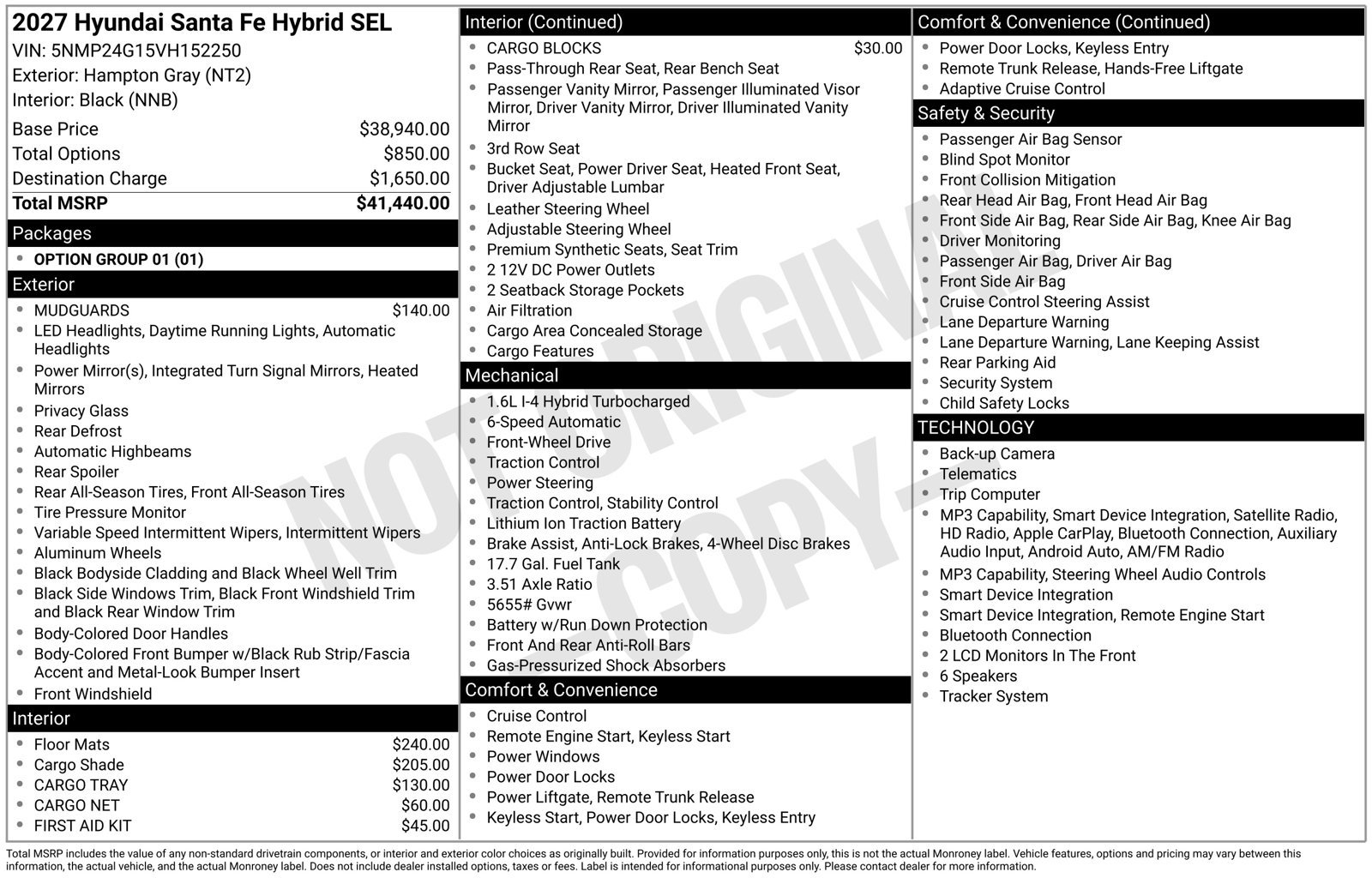 New 2027 Hyundai Santa Fe SEL FWD image 23
