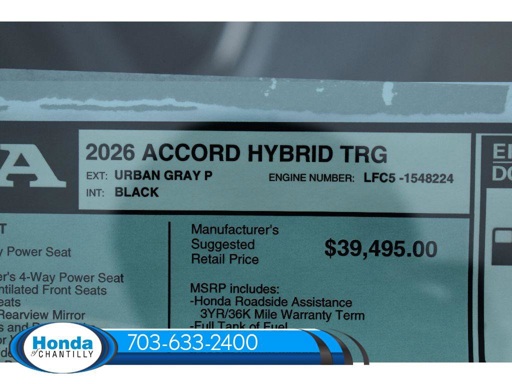 New 2026 Honda Accord Hybrid Touring image 39