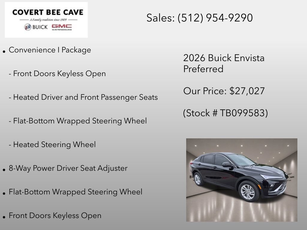 New 2026 Buick Envista Sport Touring w/ Convenience I Package FWD image 12