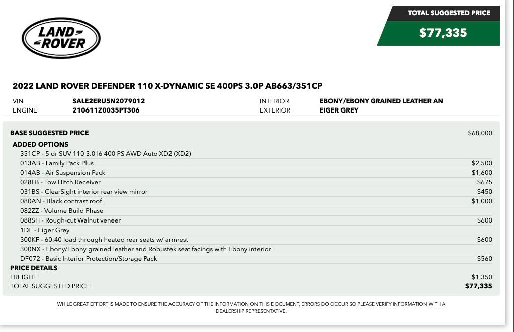 Used 2022 Land Rover Defender 110 X-Dynamic SE AWD/4WD image 2