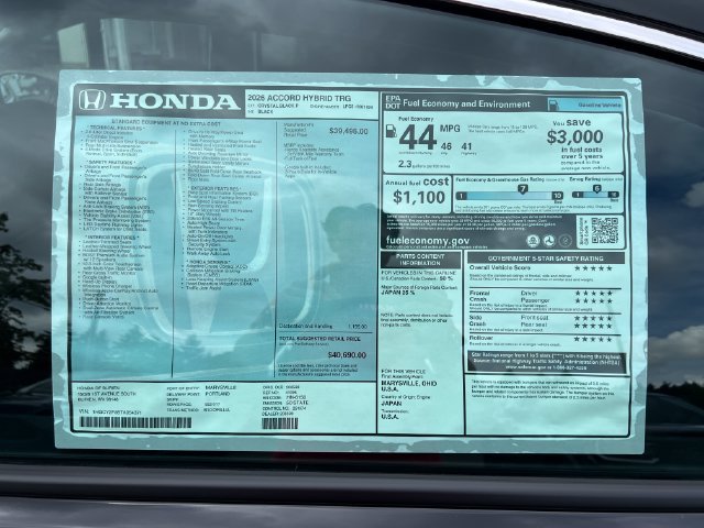 New 2026 Honda Accord Touring image 30