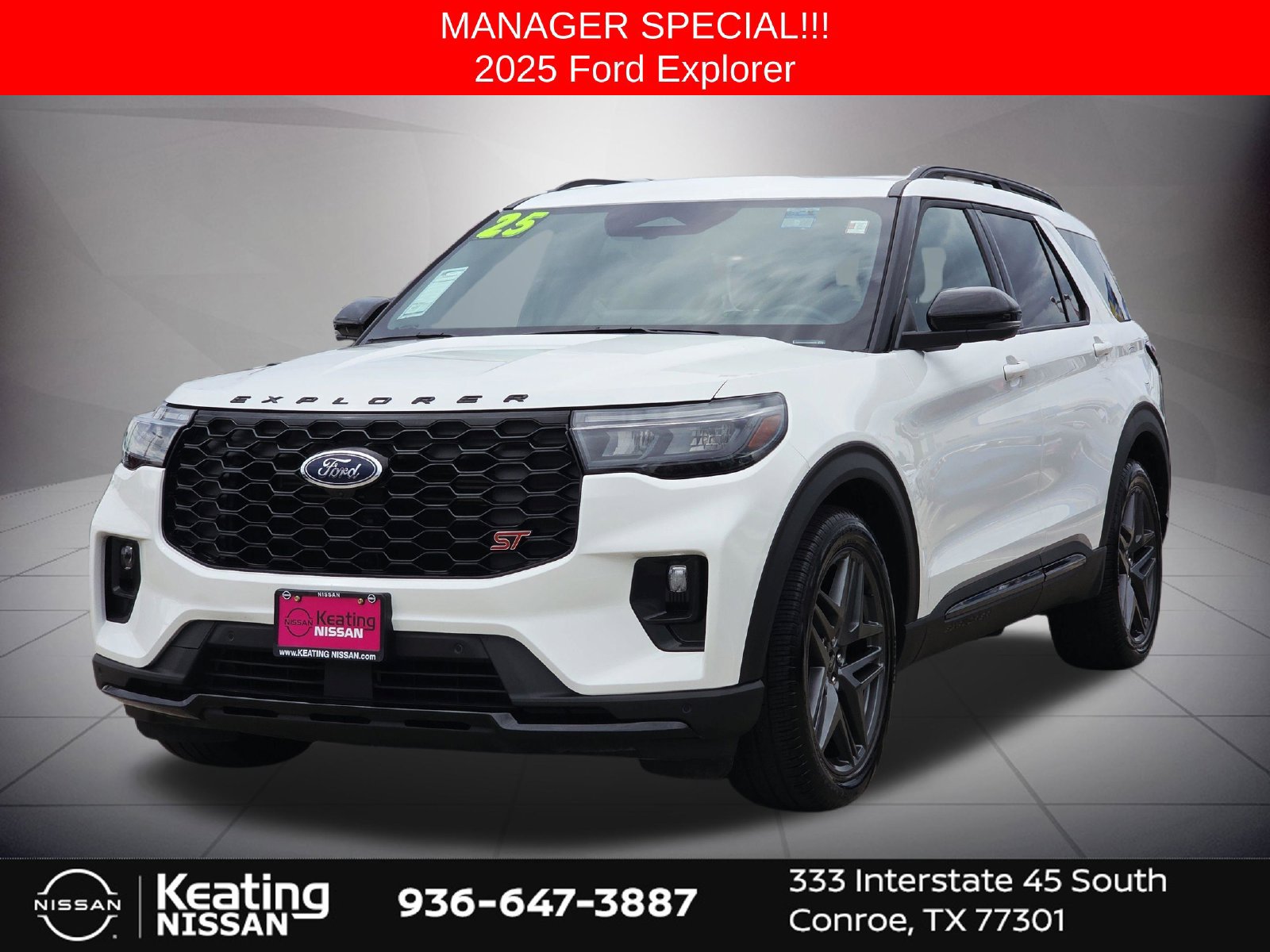 Used 2025 Ford Explorer ST w/ Sun And Sound Package AWD/4WD image 2