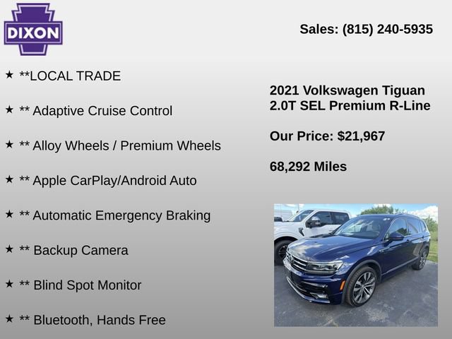 Used 2021 Volkswagen Tiguan SEL Premium R-Line AWD/4WD image 4