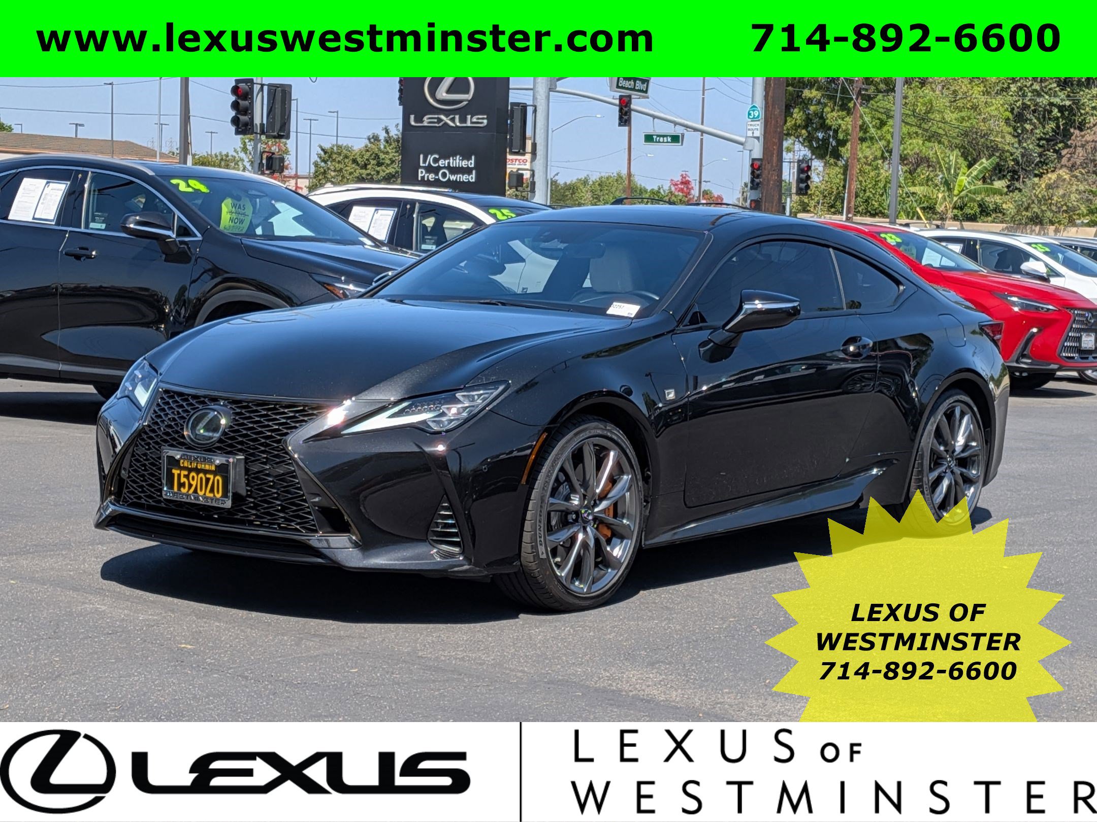 Used 2019 Lexus RC 350 F Sport w/ Accessory Package image 1