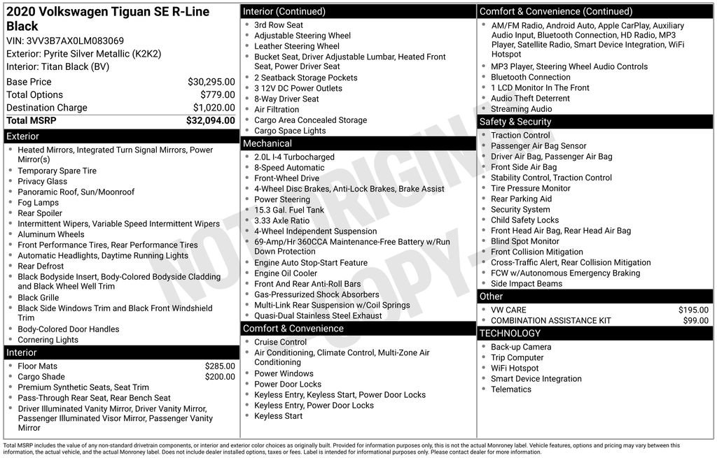Used 2020 Volkswagen Tiguan SE R-Line image 35