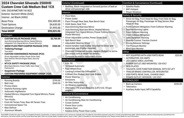 Used 2024 Chevrolet Silverado 2500 Custom w/ Custom Value Package image 7