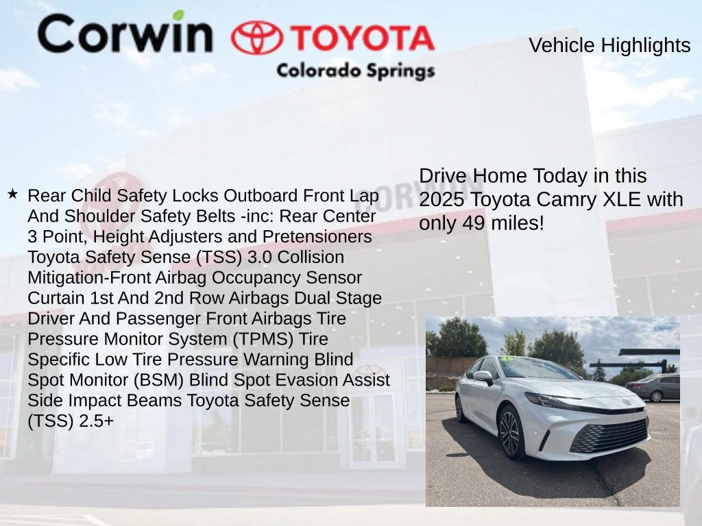Used 2025 Toyota Camry XLE image 7