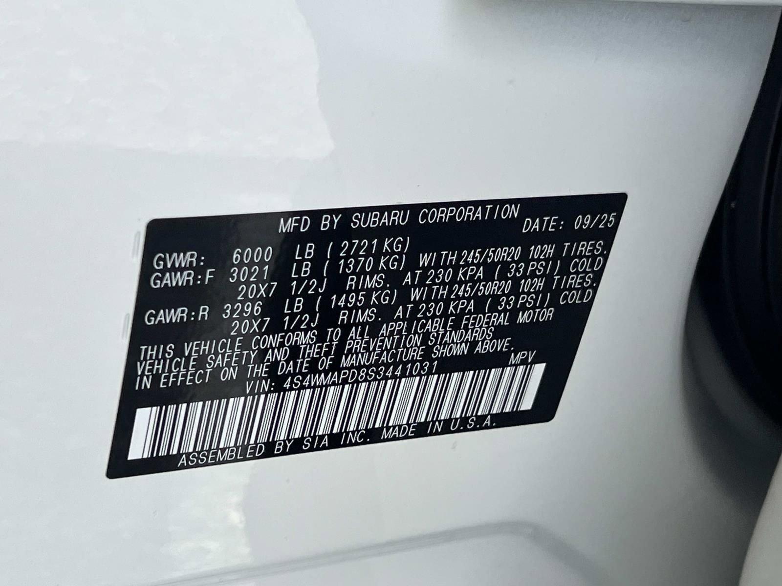 Certified 2025 Subaru Ascent Limited w/ Popular Package #2 image 35