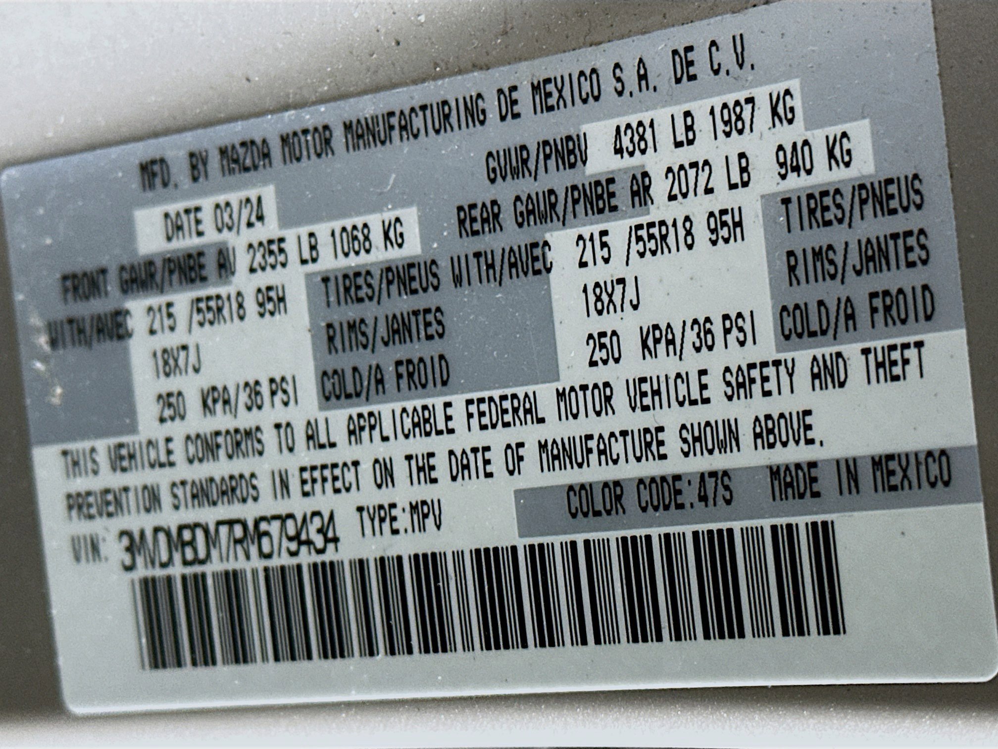 Used 2024 MAZDA CX-30 AWD 2.5 S w/ Premium Package image 12