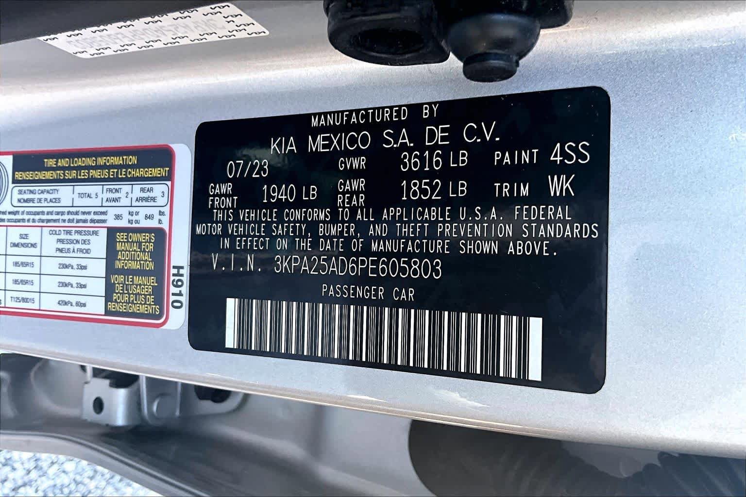 Used 2023 Kia Rio S FWD image 36