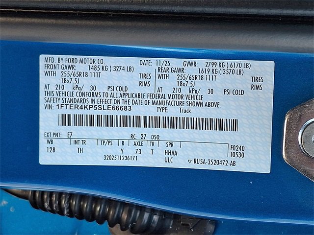 New 2025 Ford Ranger Lariat w/ FX4 Off-Road Package image 18