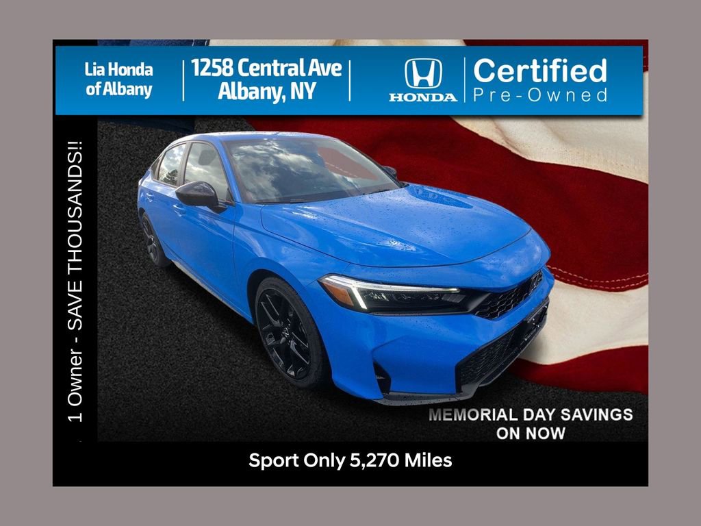 Certified 2025 Honda Civic Sport