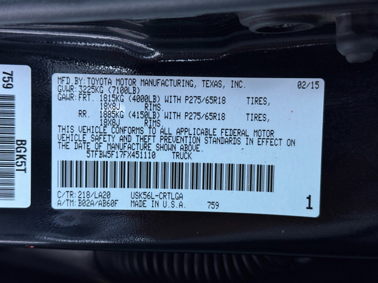 Used 2015 Toyota Tundra Limited w/ Limited Premium Package image 41