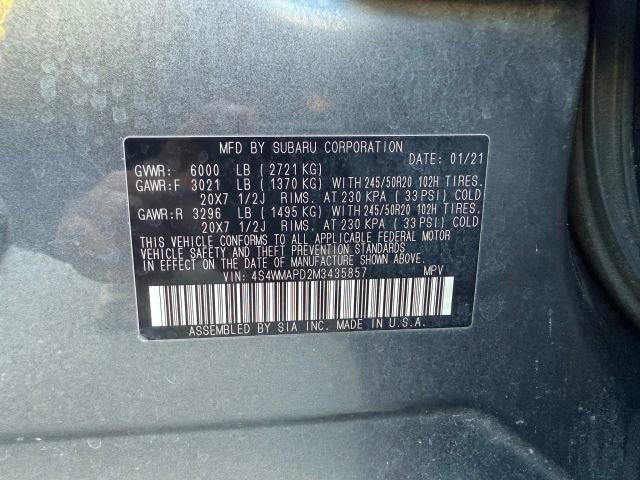 Used 2021 Subaru Ascent Limited w/ Technology Package image 39