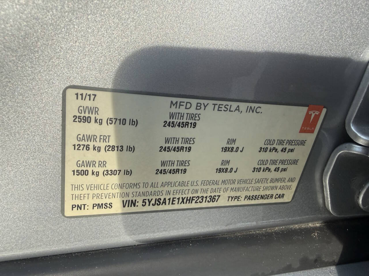 Used 2017 Tesla Model S 60 RWD image 36
