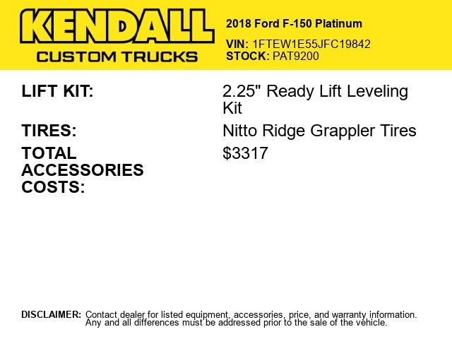 Used 2018 Ford F150 Platinum w/ Technology Package AWD/4WD image 2