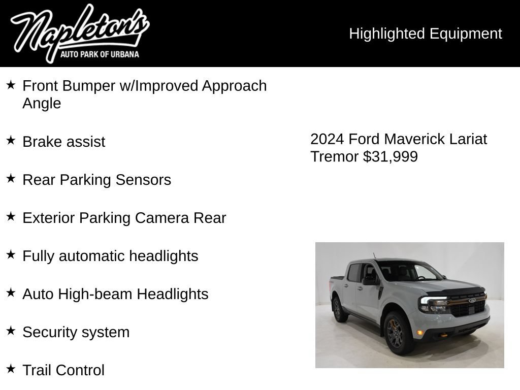 Used 2024 Ford Maverick Tremor w/ Tremor Off-Road Package AWD/4WD image 16