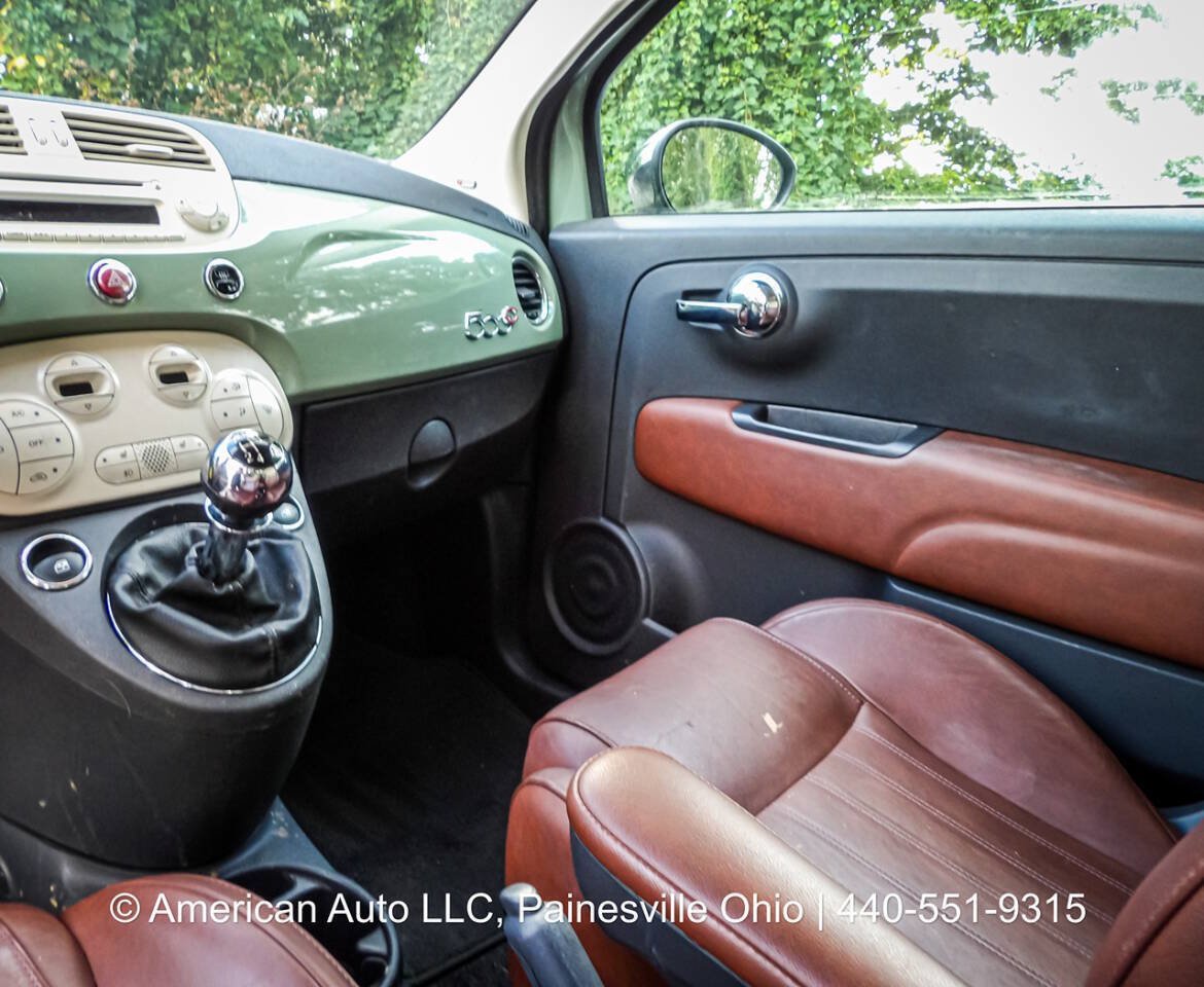 Used 2013 FIAT 500 Lounge w/ Luxury Leather Pkg FWD image 14