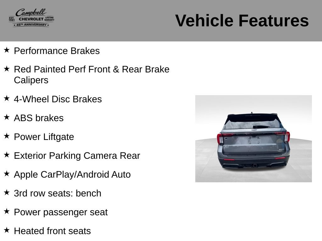 Used 2025 Ford Explorer ST-Line w/ ST-Line Street Pack AWD/4WD image 10