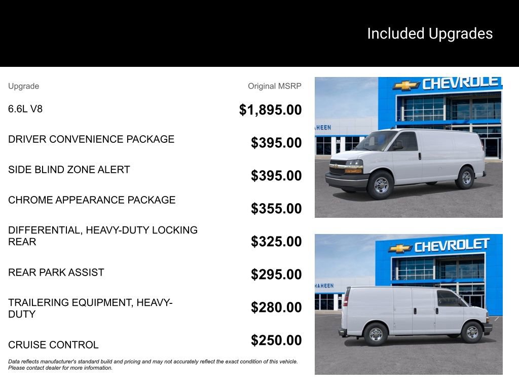 New 2025 Chevrolet Express 2500 w/ Driver Convenience Package RWD image 5