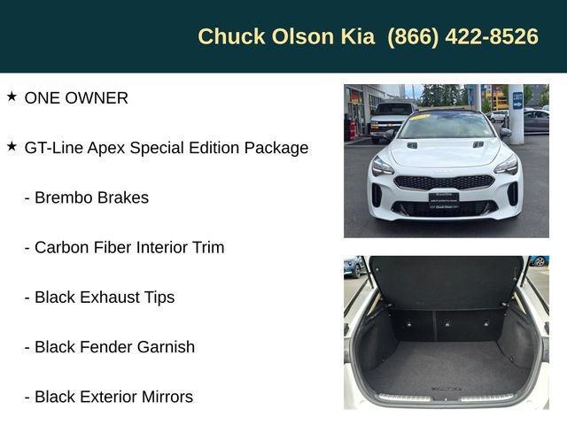 Certified 2023 Kia Stinger GT-Line w/ Sun & Sound Package RWD image 5