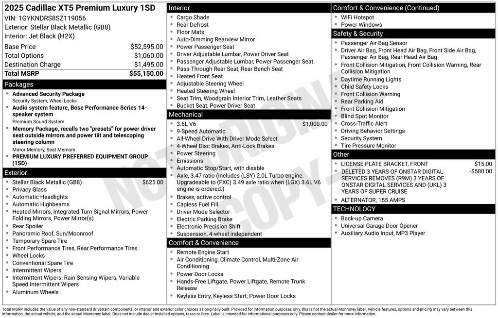 Used 2025 Cadillac XT5 Premium Luxury image 35