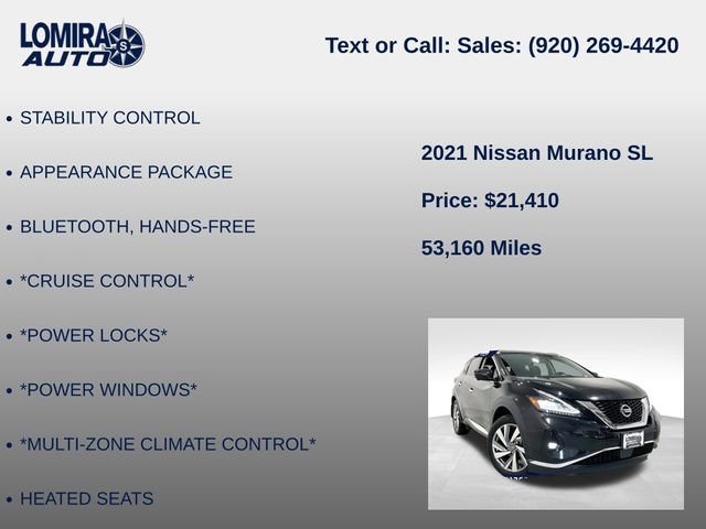 Used 2021 Nissan Murano SL AWD/4WD image 8