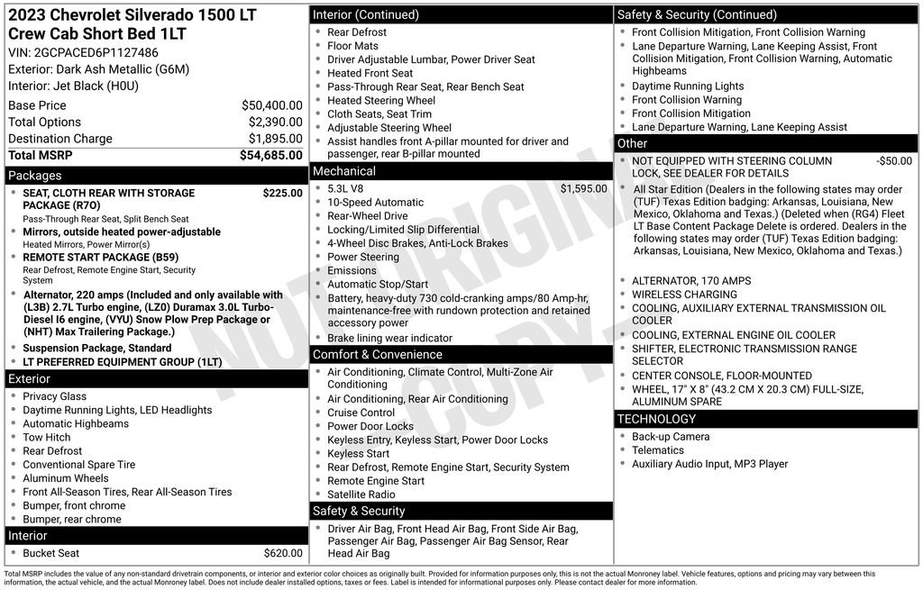 Used 2023 Chevrolet Silverado 1500 LT image 2