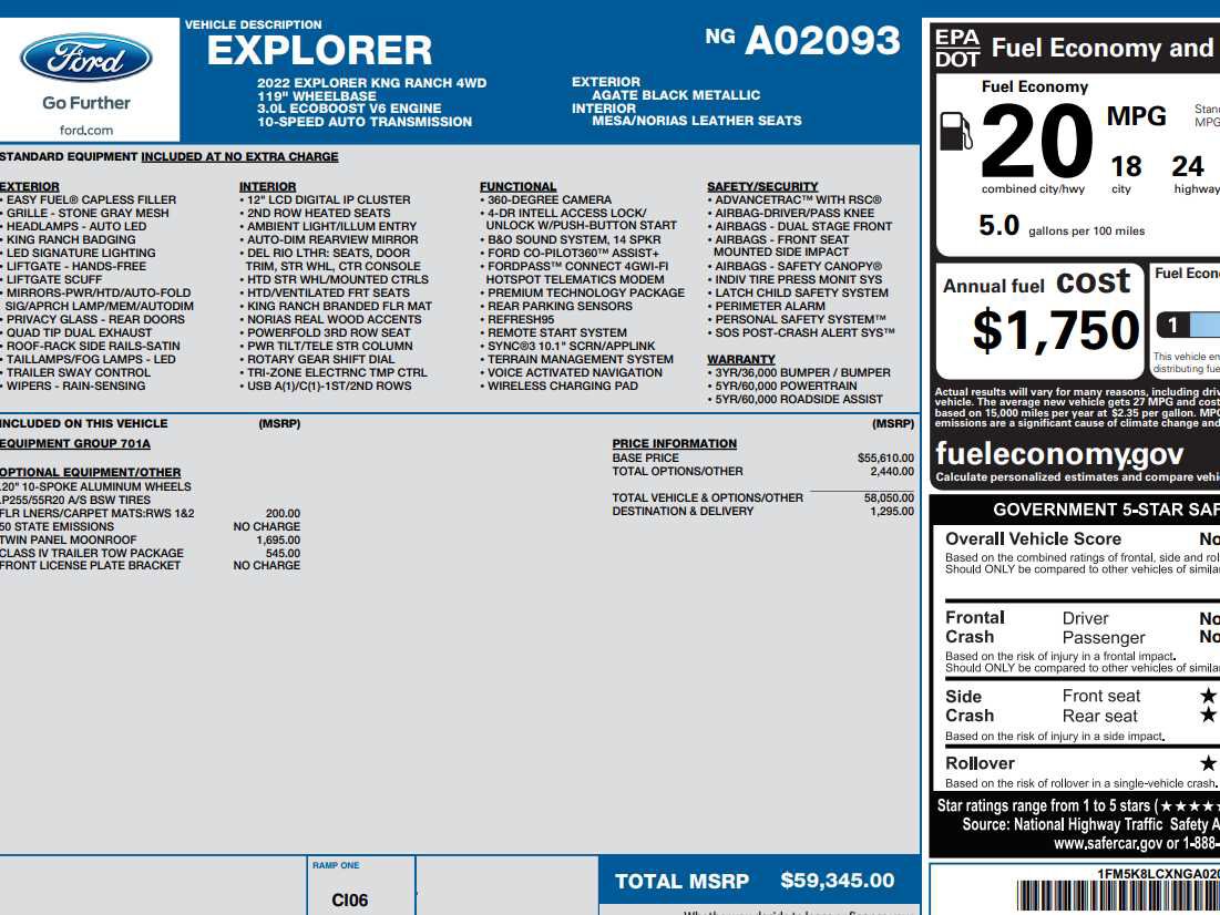 Used 2022 Ford Explorer King Ranch w/ Class IV Trailer Tow Package AWD/4WD image 2