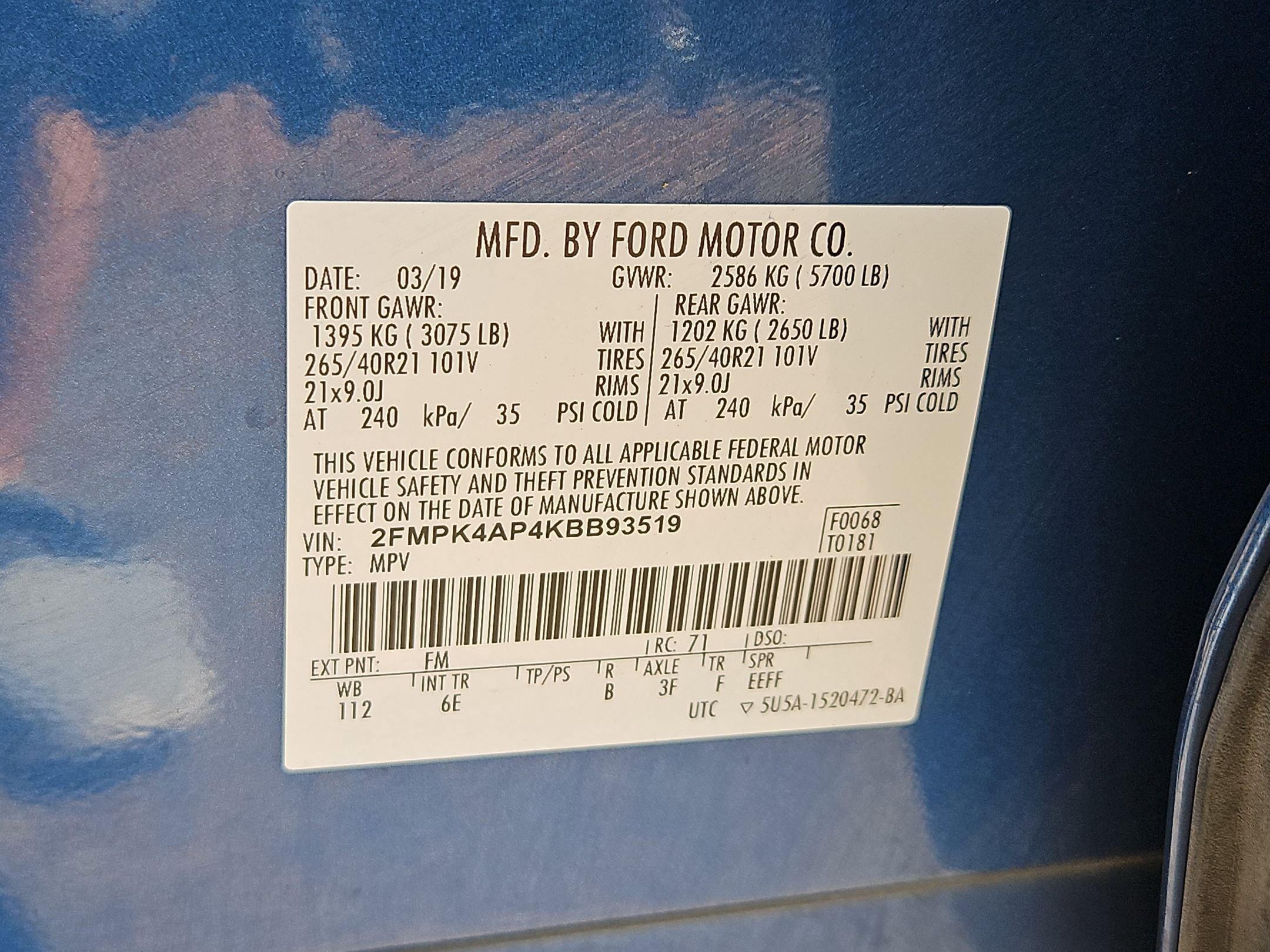 Used 2019 Ford Edge ST AWD/4WD image 29