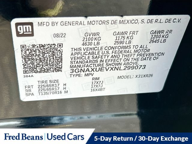 Used 2022 Chevrolet Equinox LT AWD/4WD image 38