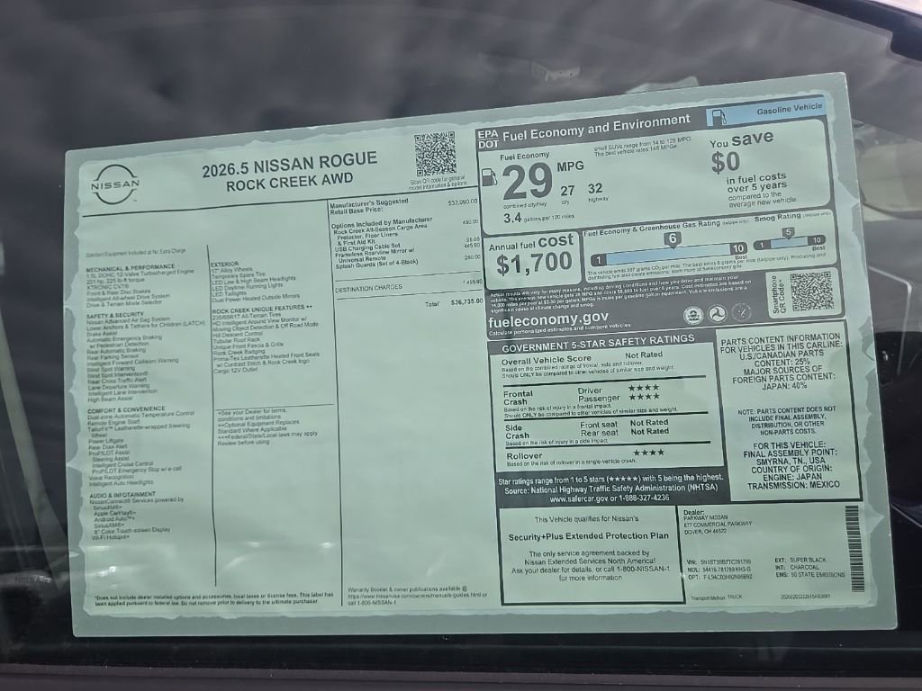 New 2026 Nissan Rogue SV image 40