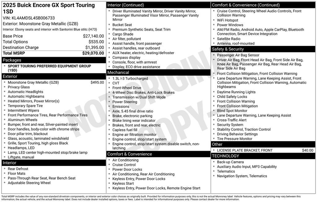 Certified 2025 Buick Encore GX Sport Touring FWD image 5