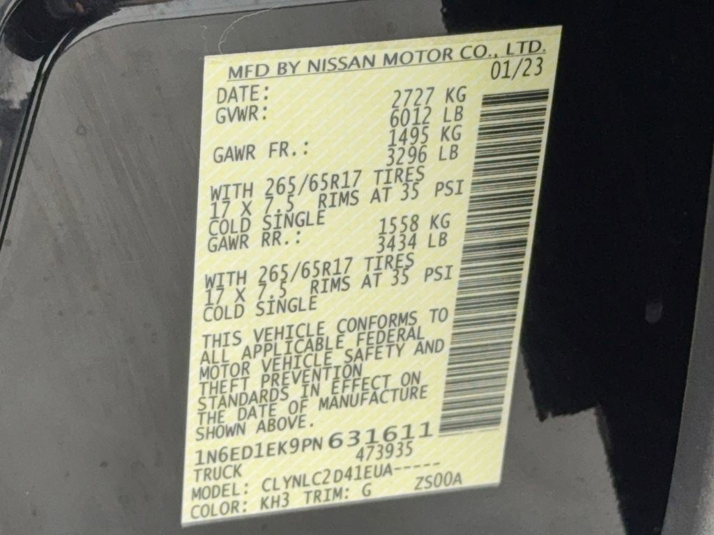Used 2023 Nissan Frontier SV w/ SV Convenience Package image 57