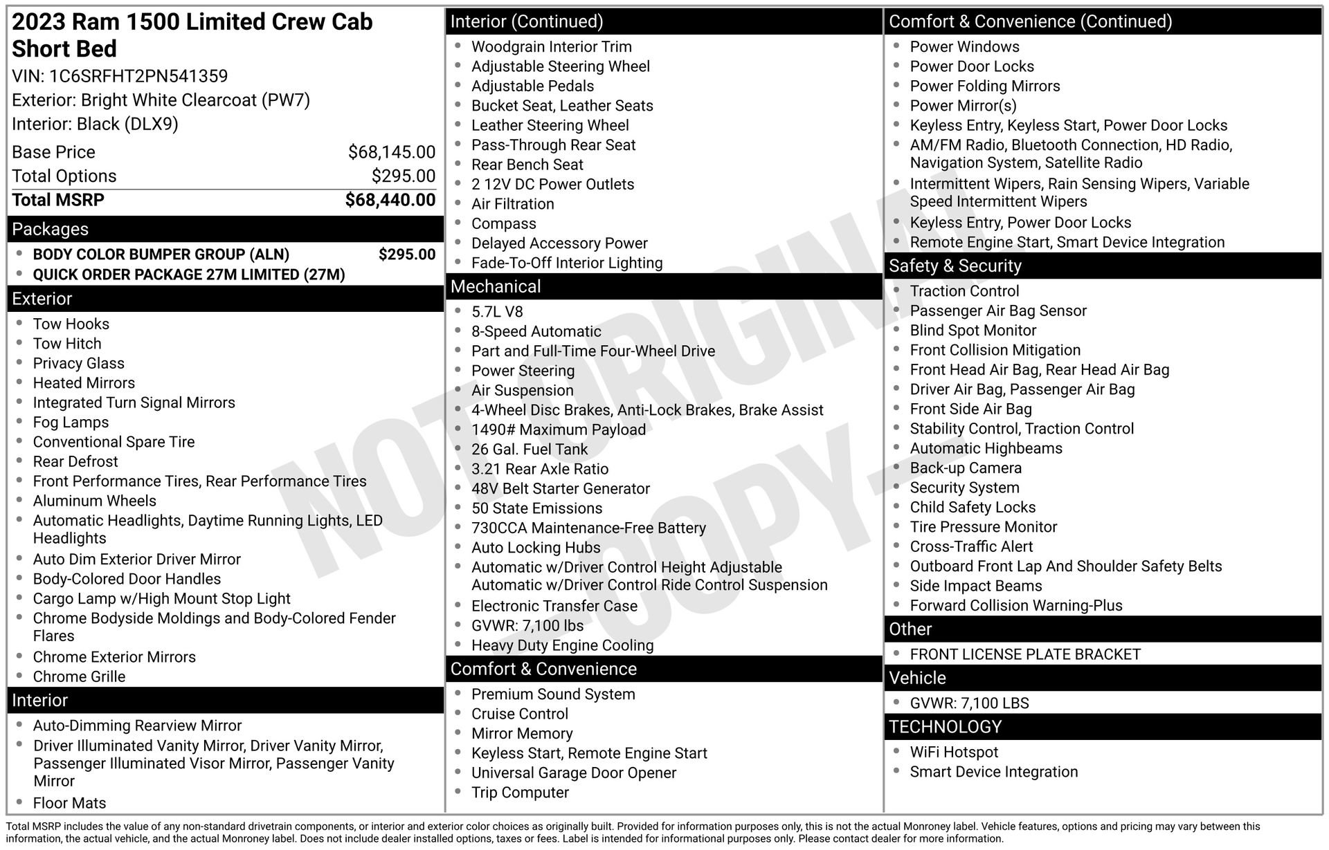 Used 2023 RAM 1500 Limited w/ Body Color Bumper Group image 4