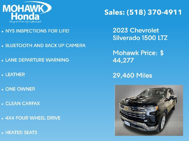 Used 2023 Chevrolet Silverado 1500 LTZ w/ Technology Package AWD/4WD image 7