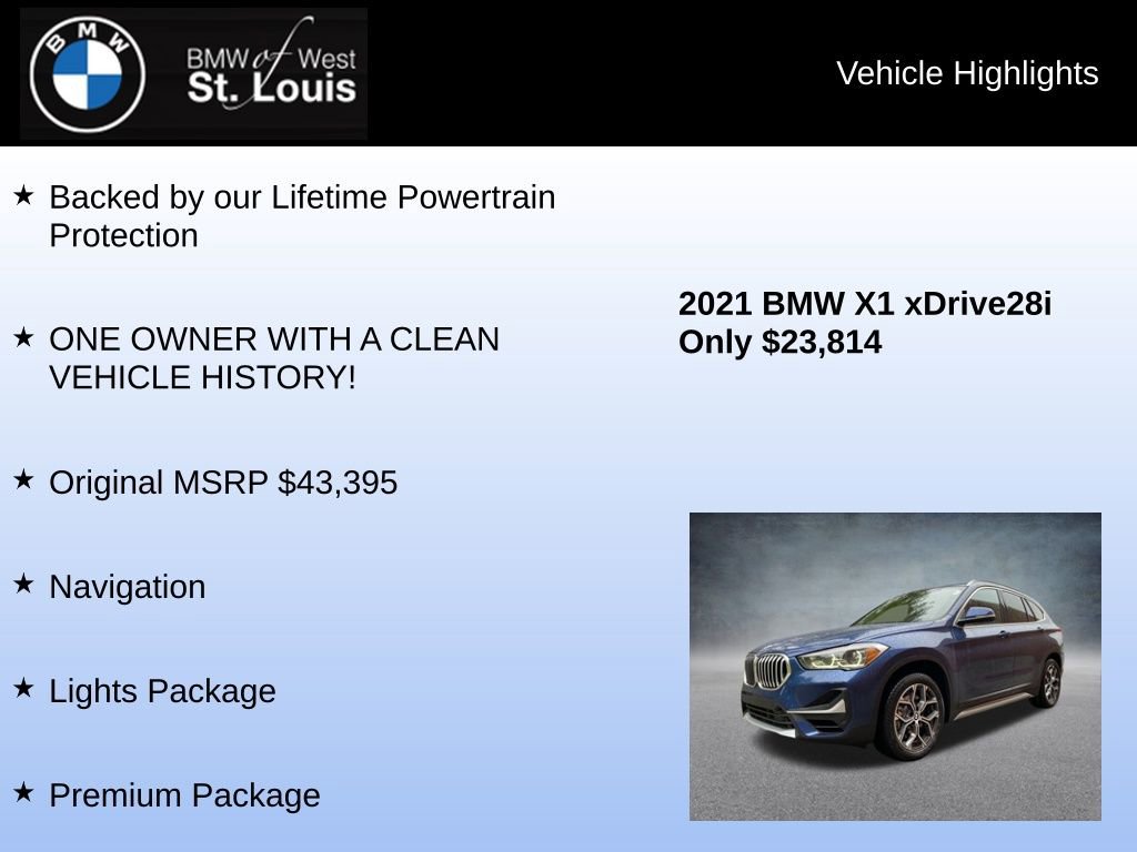 Used 2021 BMW X1 xDrive28i w/ Premium Package image 8