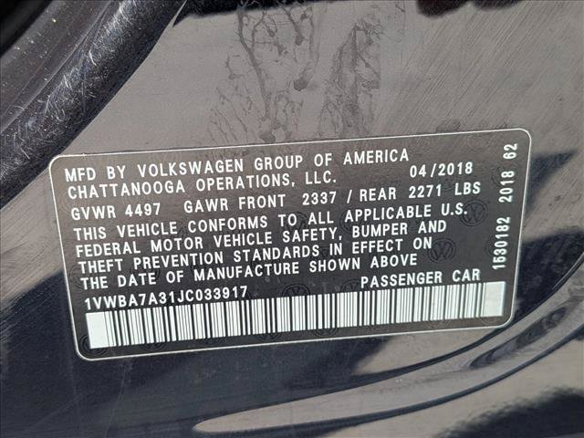 Used 2018 Volkswagen Passat 2.0T SE FWD image 24