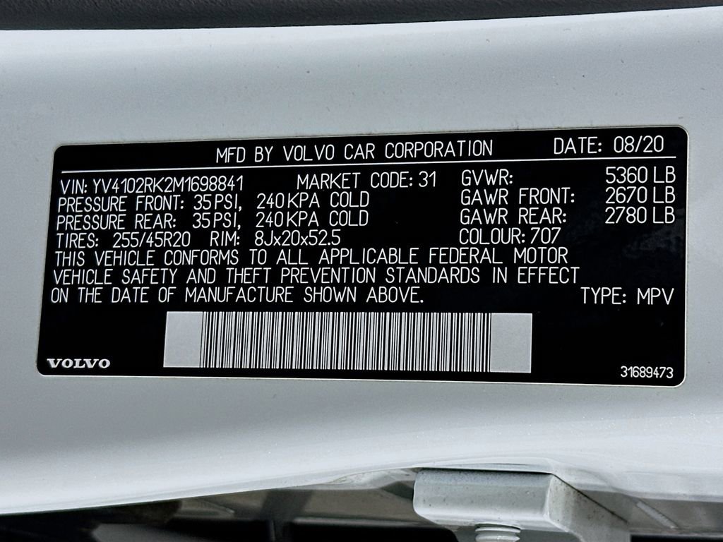 Used 2021 Volvo XC60 T5 Momentum w/ Premium Package image 27